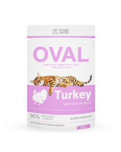 Влажный корм с мясом индюшатины TM OVAL