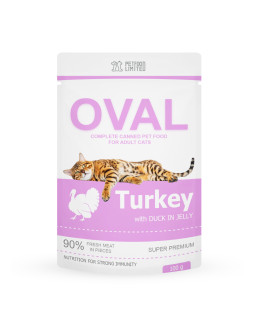 Влажный корм с мясом индюшатины TM OVAL