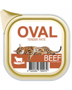 Паштет с говядиной TM OVAL 150гр
