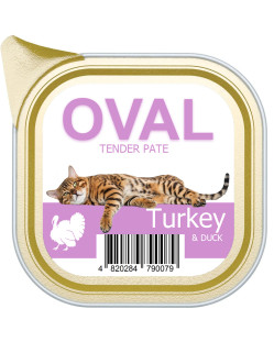 Паштет с индейкой и уткой TM OVAL 100гр