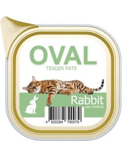 Паштет с мясом кролика и тыквой TM OVAL 100гр