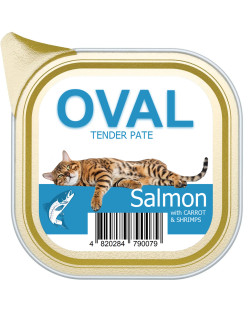 Паштет с тихоокеанским лососем, морковкой и креветками TM OVAL