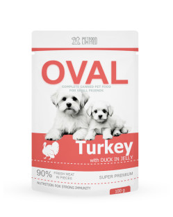 Влажный корм с мясом индюшатины TM OVAL