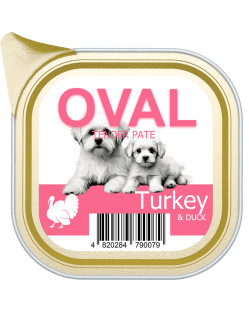 Паштет с индейкой и уткой TM OVAL 100гр